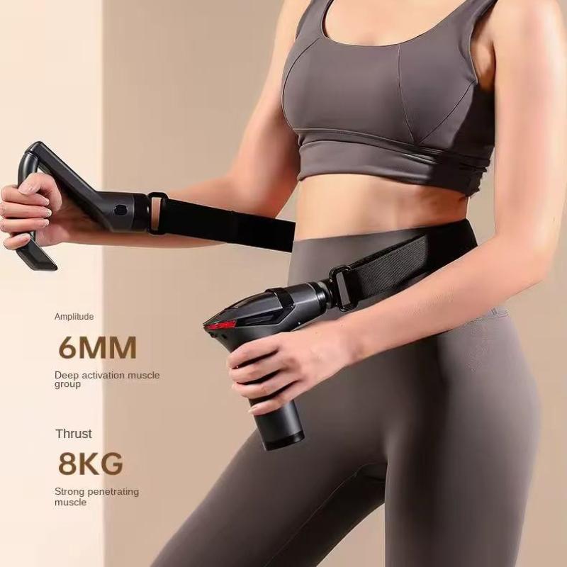 Hot Selling Multifunctional Muscle Relaxation Long-handle Massage Gun Remission Deep Tissue Percussion Body Electric Massage Gun