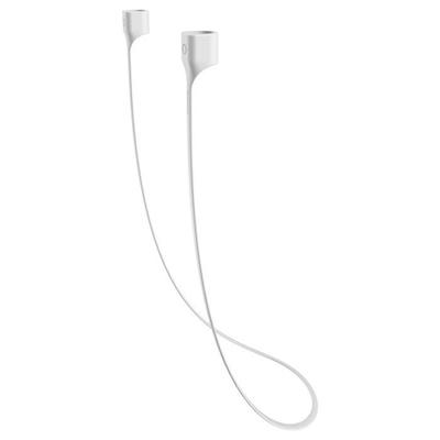 Earphone Holder - Apple - AirPods - Silicone - Anti-loss - Magnetic - 60 Cm White