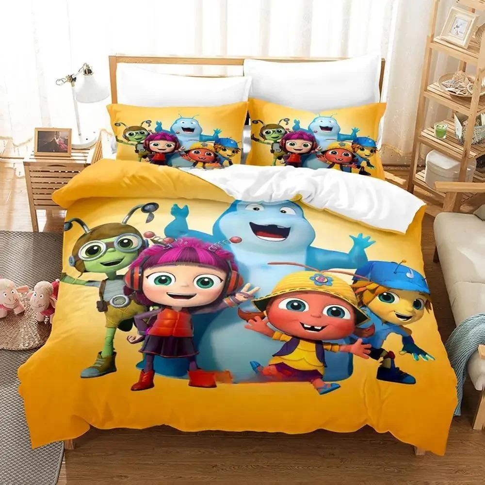 Beat Bugs Bedding Set Single Twin Full Queen King Size 3D Print Anime Duvet Cover Bed Sheet Set for Adult Kid