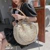 Large Capacity Ethnic Style Woven Shoulder Bag – Fashionable Women's Beach Handbag