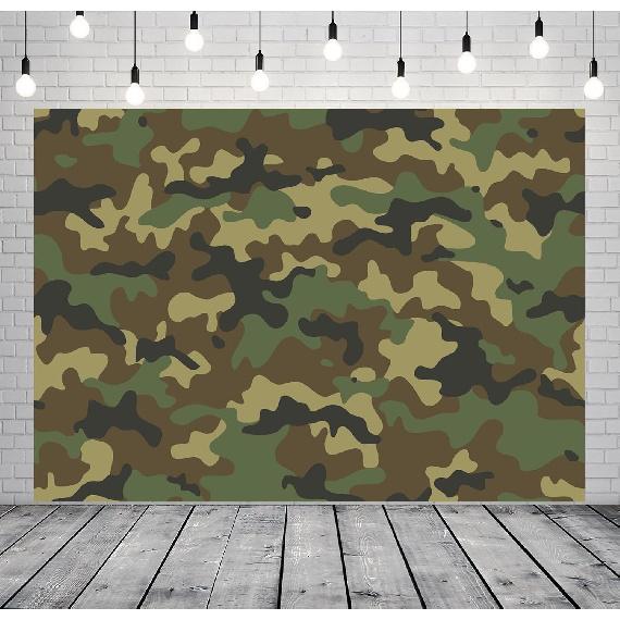 BELECO 7x5ft Fabric Abstract Camouflage Texture Backdrop Army Soldier Military Background Welcome Soldier Theme Party Decorations Kids Adults