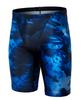Laelliseupocheu [Osmh658 Blu] Mono Flower Men'S Half-Length Swimsuit Blue