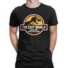 Men's T-Shirt Dinosaur Jurassic Park Creative 100% Cotton Tees Short Sleeve  T Shirt O Neck Clothes Classic