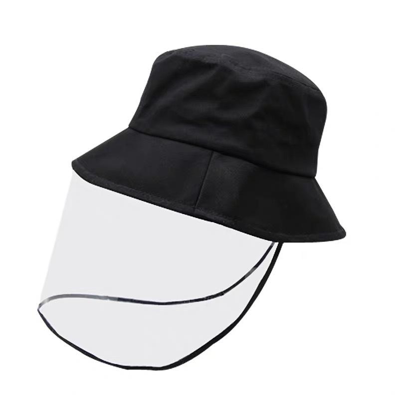 Men's bucket hat removable with mask Women's hat Dust-proof sun-proof outdoor windproof droplet-proof women's hat
