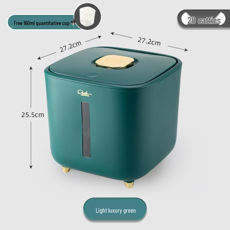 Japanese-Style Insect & Moisture-Proof 20 Jin Rice Storage Box