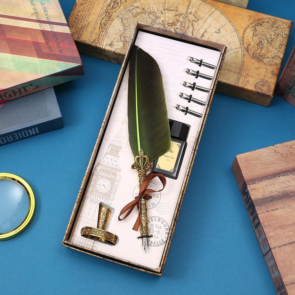 Literary Goose Quill Pen Girlfriend Birthday Graduation Commemorative Gift Friendship Creative Surprise Muse Festival Gift Dipping Pen