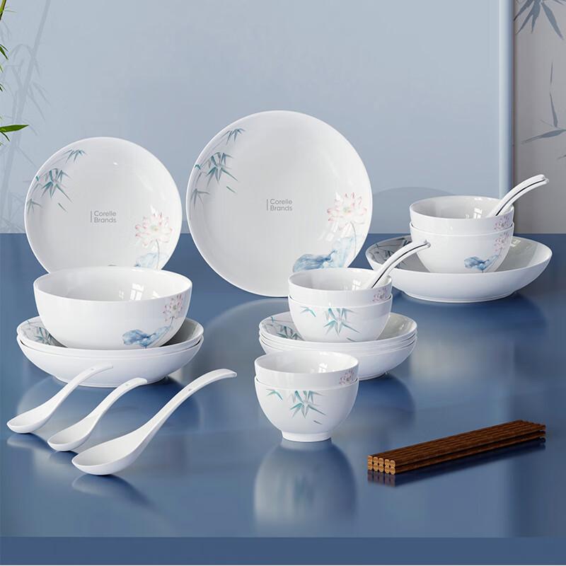 Zestaw obiadowy Corelle Bamboo Lotus 10 elementów