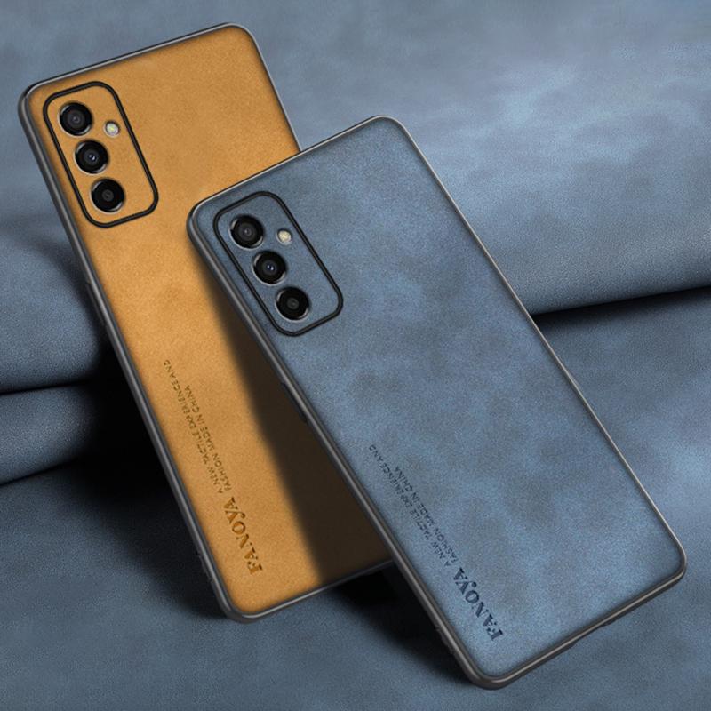 

Роскошный чехол из искусственной кожи для Samsung Galaxy M23 F23 M33 M53 5G, матовый силиконовый защитный чехол для телефона Samsung A04S Coque
