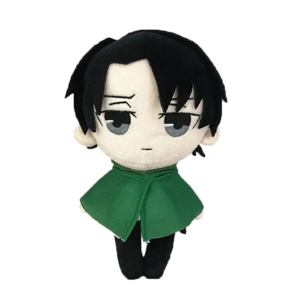 20cm Anime L'Attacco dei Giganti Peluche Giocattoli Bambola Kawaii Levi Eren Mikasa Carino Kawaii Collezione Verde Peluche Regali di Compleanno Per Bambini