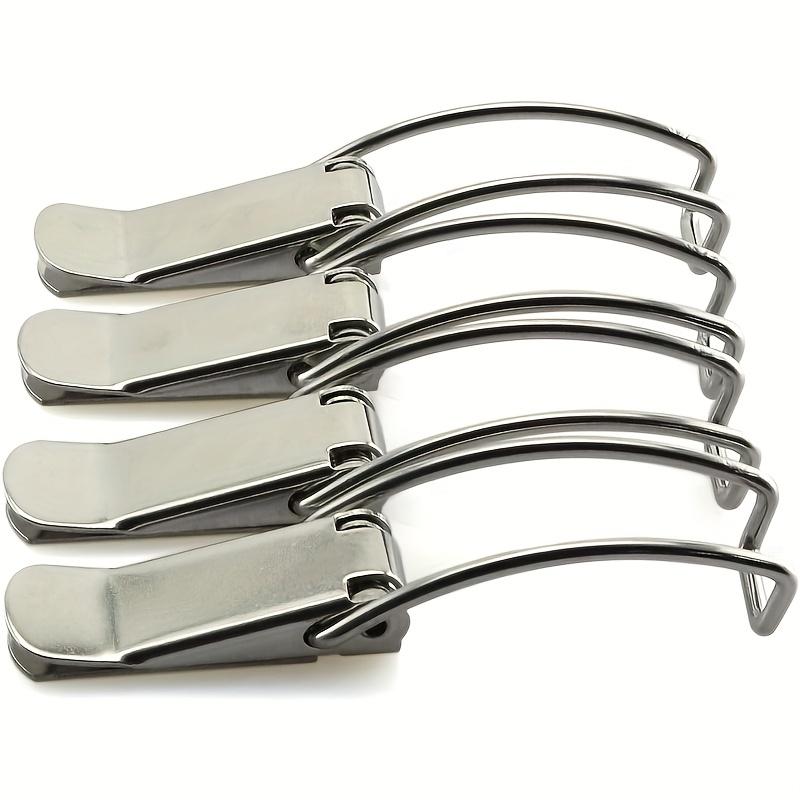 8Pcs Heavy Duty  Spring Hasp Toggle Latch for Wood Box Engineering Water Tank Toolboxes Iron Bucket Lid