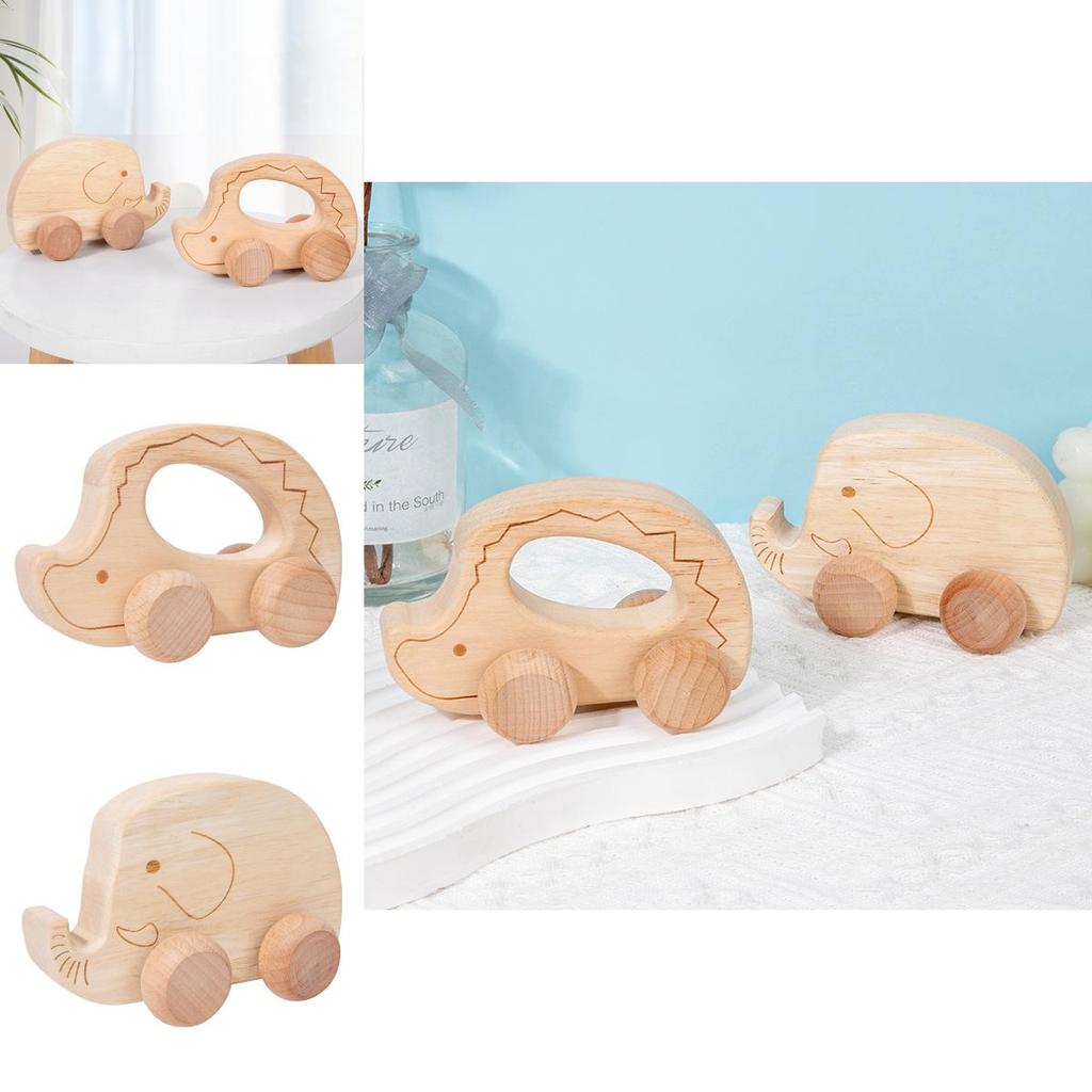 Baby Wooden Push Car Educational Toy For Infants And Toddlers