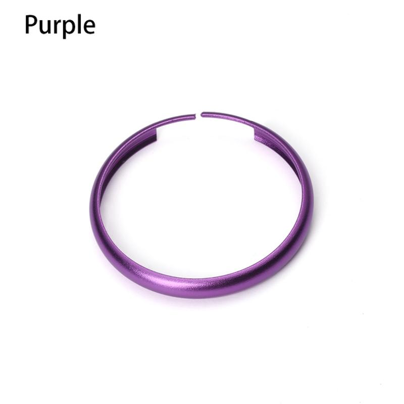 

Защитное кольцо для ключей из алюминиевого сплава, отделка цепи, украшение для BMW Mini Cooper Clubman Countryman, автомобильный аксессуар фиолетовый