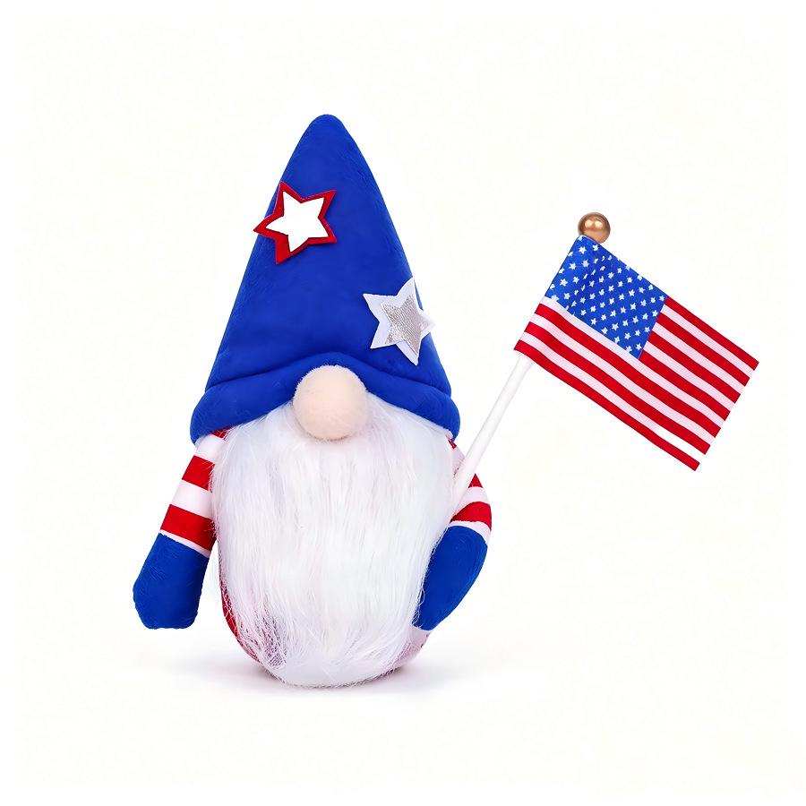 American Flag Gnome Ornament for Independence Day Celebration