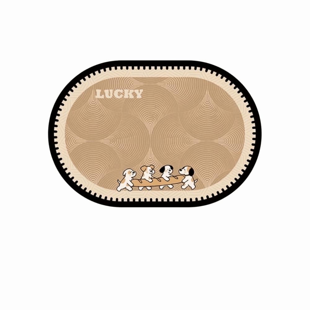Cartoon Animal Bathroom Mat Anti Slip Door Mat Stain-resistant Puppy Absorbent Mat  Wet Areas