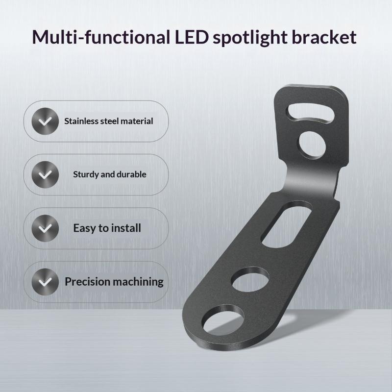 2Pcs L Shape Bracket For Motorcycle Led Light Multi Functional Headlight Bracket For Motorcycle Auxiliary Light Mount Holder