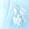 Creativity White Dream Catcher Pendant Handmade Feather Ornament Home Wall Room Decoration Birthday Festival Gifts Bedroom