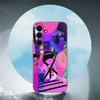 Vaporwave Glitch Anime Luxury Black Phone Case For Samsung Galaxy S23 S24 S25 Ultra S22 Plus S21