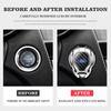 Car One-Click Start Buttons Protective Cover Emblem Decoration For Ford Fiesta Ranger Mondeo Fusion Escape Kuga Focus Mustang CVX1