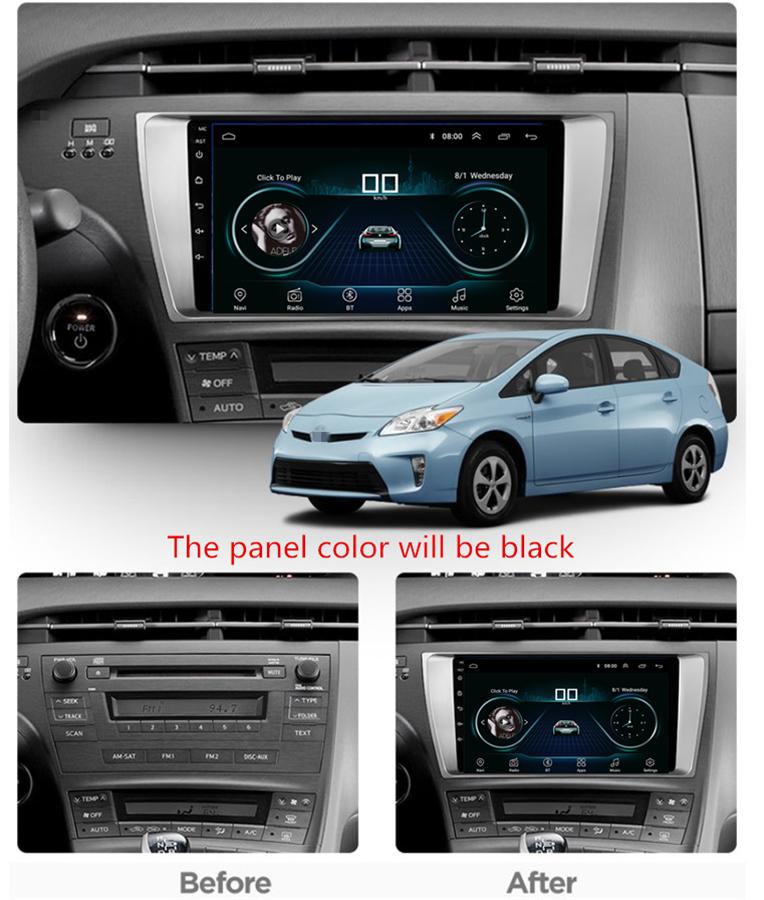 9-дюймовая автомагнитола Android 9.1 32 ГБ, радио, GPS, WIFI, 3G, 4G для Toyota Prius 2009-13