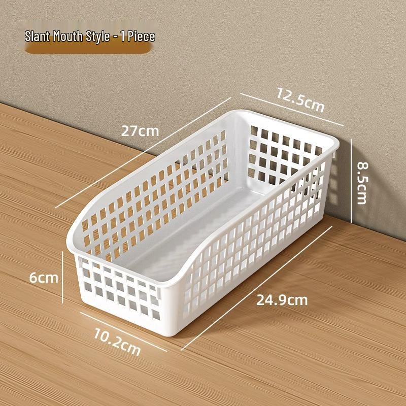 Large Capacity Plastic Storage Basket for Snacks, Toys, and Sundries