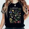 Vintage Botanická Grafická Trička Pánské Dámské Unisex Houbová Kouzelnická Polička Potisk Ležérní Krátký Rukáv Letní Top Trička
