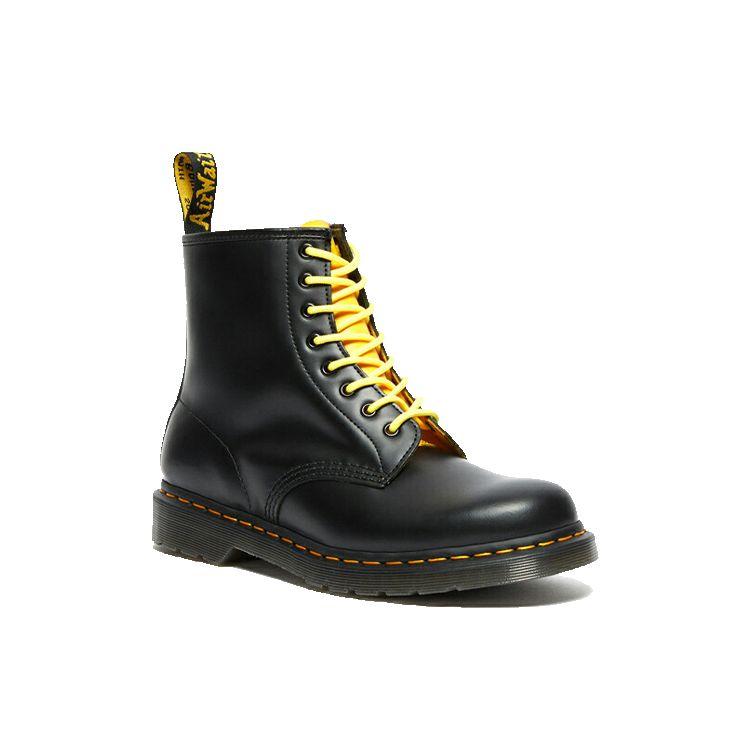 Dr. Martens 1460 Leather Glossy Color Block Short Boots Unisex Boots Black Green 27287001