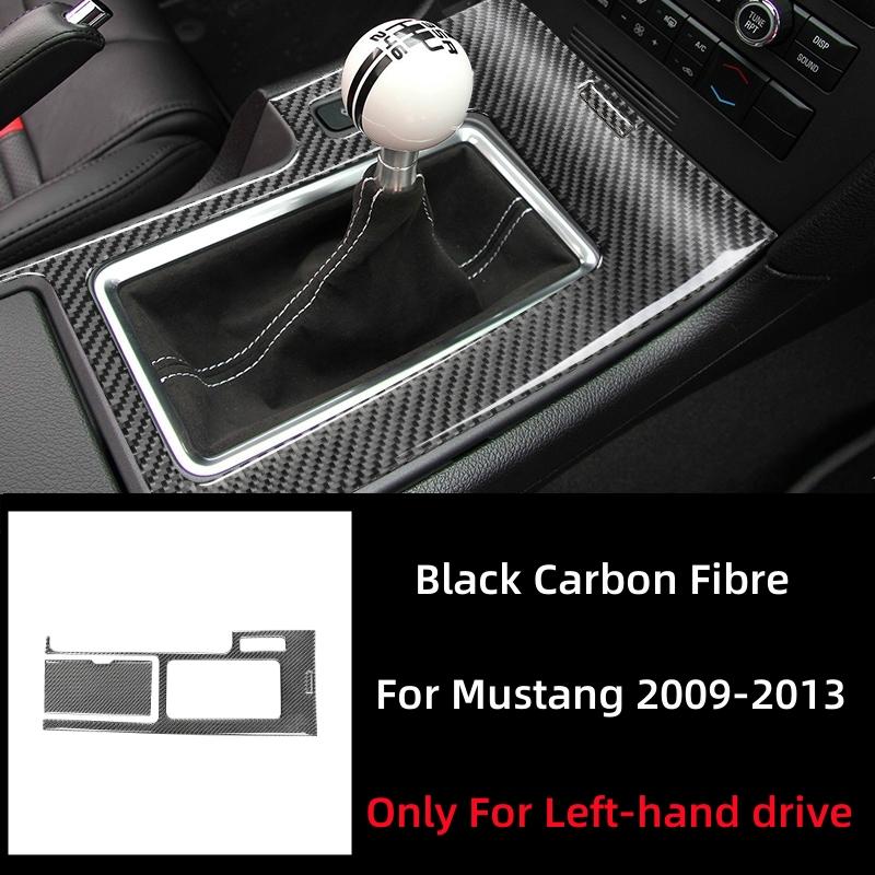 

For Ford Mustang 2009-2014 Accessories Car Center Console Gear Shift Box Panel Decor Sticker Carbon Fiber Interior Trim Cover