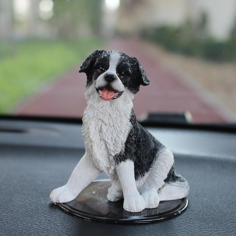Shepherd Simulated Dog Resin Model Tabletop Figurine Micro Landscape Decoration