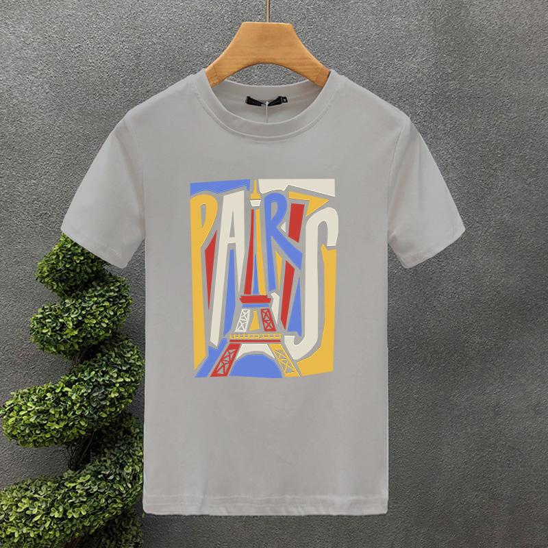 2025 2yk Luxury Brand Design For Men's T-shirt Cotton High Quality Paris Printing Summer Tees Brand Tops Unisex Oversized S-7XL