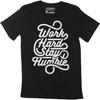ULTRABASIC Men's Graphic T-Shirt Work Hard Stay Humble Eco-Friendly Limited Edition Short Sleeve Tee-Shirt Vintage Birthday