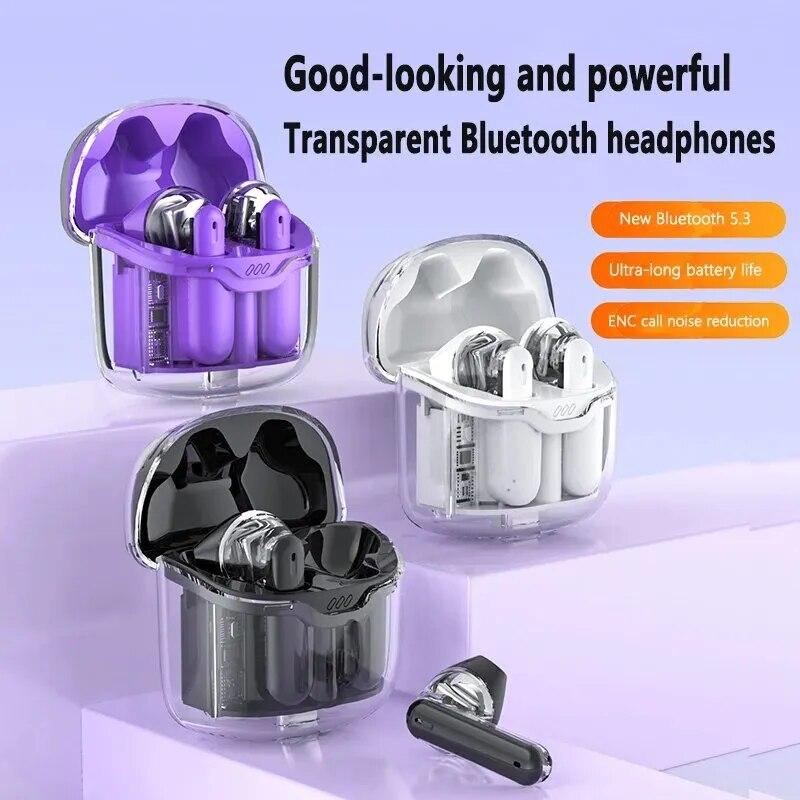 

Беспроводные наушники, полупрозрачные наушники высокого разрешения с подвесной дыхательной лампой, Bluetooth-наушники