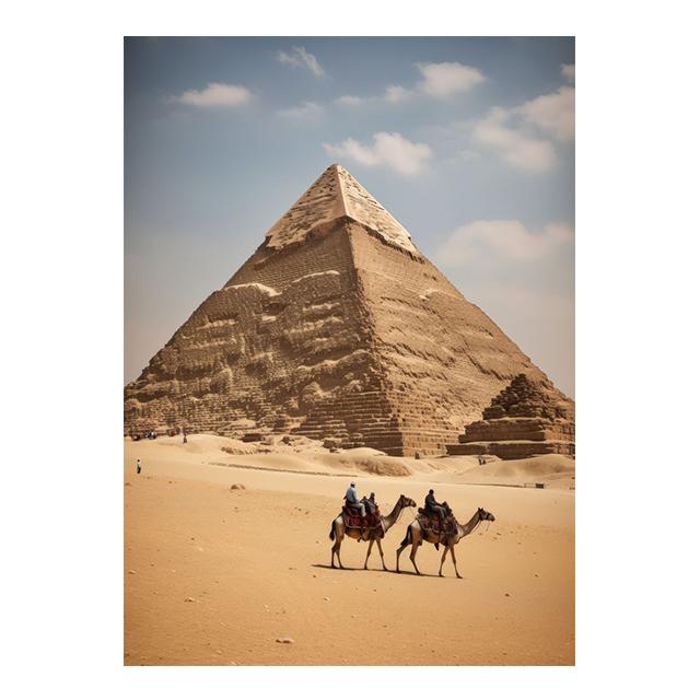 Ancient Egyptian Building Pyramid Prints Poster Canvas Painting Modern Wall Art Pictures For Living Room Bedroom Home Decoration