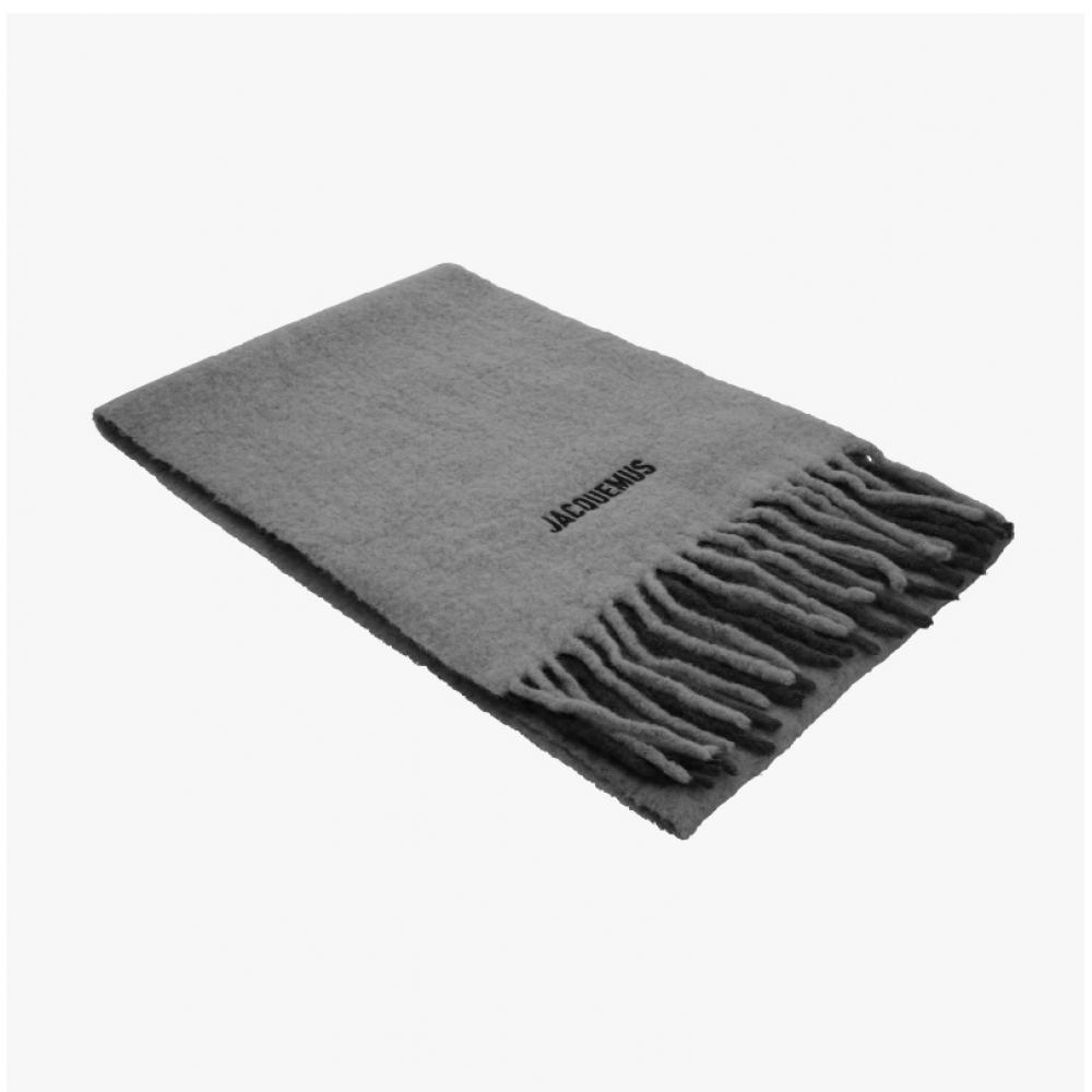 Jacquemus Logo Fringe Scarf Le Sharpe Ronde Carre Acu00579aot4044