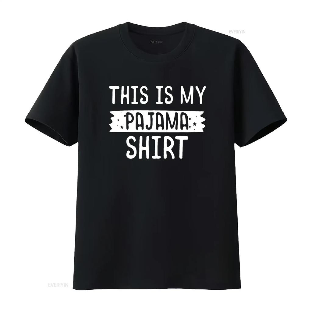 Mens Kids This Is My Pajama T Shirt PJ Top Shirtn Girls Bedtime Black X Large vintage Washed Slightly Stylish Breathable