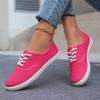 Women's Fashion Casual Shoes, Comfortable Anti-slip Lace-up Soft Sole Sports Shoes, Suitable for Women's Outdoor Activities, Low-top Comfortable