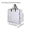 Clear Moving Duffle Bag Packing Supplies with Zipper Carrying Closet Organizer Storage Tote for