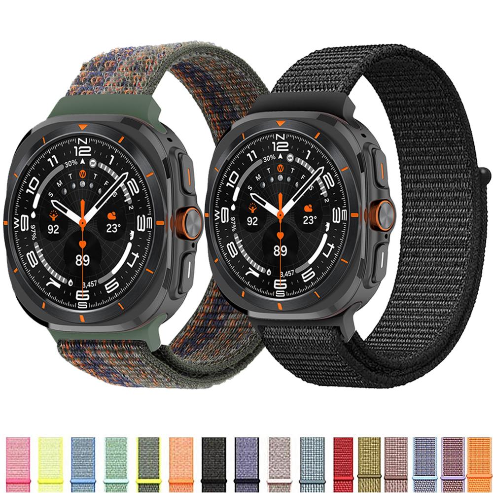 Cinturino Per Samsung Galaxy Watch 7 Ultra 47mm accessori Sport Anello in Nylon Regolabile bracciale correa Galaxy watch Ultra band 47mm