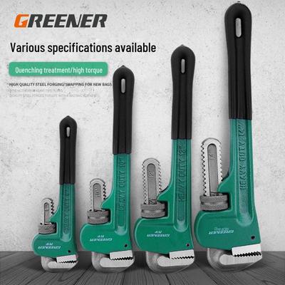 Green Forest Heavy-Duty Pipe Clamp Wrench, 18-24 Inch, Quick Release Pliers for Water Pipe and Rebar