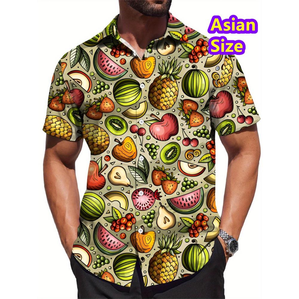 Cheap Floral Shirts Men's Hawaii Holiday Party Blouse 2026 Lapel Beach Shirt Flower Korean Fashion Short-sleeved Womens Clothes