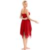 Women Adult Chiffon Overlay Ballet Contemporary Modern Dance Dress Lyrical Leotard Costume Dancewear
