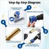 1/2In 3/4In 1In Copper Pipe Cleaning Brush Polishing HVAC Cleaning Tool  Hand Tools