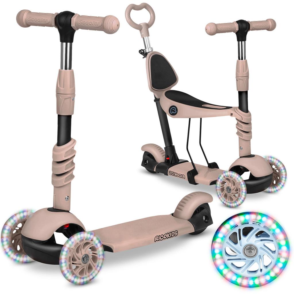 Ricokids Todi Three-wheeled Scooter - Beige