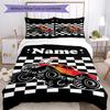 3pcs Custom Name Truck Bedding Set Duvet Cover Closure Includes 1 Duvet Cover & 2 Pillowcases, Soft and Comfortable for All Seasons.