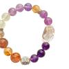 925 Silver Design High Quality Natural Moonstone Amethyst Black Gold Super Seven White Crystal Citrine Bracelet Hand