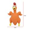 Rubber Chicken Beach Games Outdoor Games Novelty Rubber 12x21cm Backyard Games Sturdy Bite Resistant Cute Squeeze Chicken