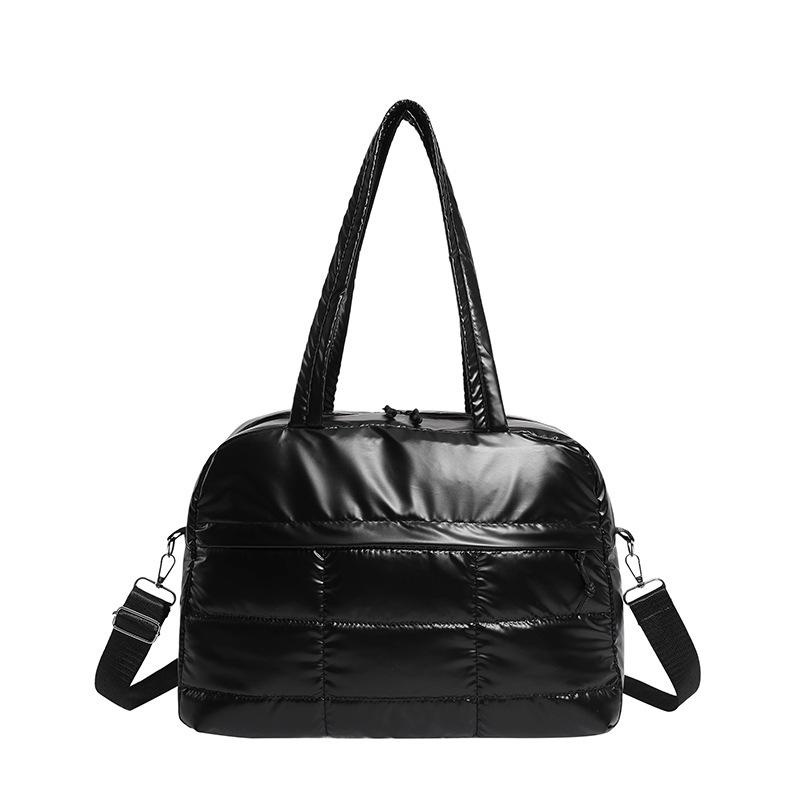 New Solid Color Soft Quilted Women's Handbag Shoulder Underarm Bag Lightweight and Simple Large-capacity Handbag