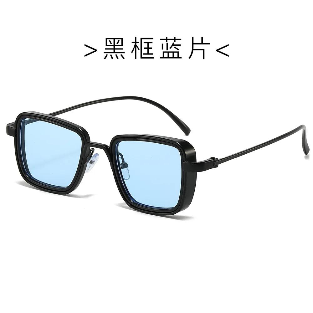 New Stylish Retro Brand Shades Men Women Sun Glasses Square Vintage Metal Steampunk Sunglasses UV400 Gafas De Sol