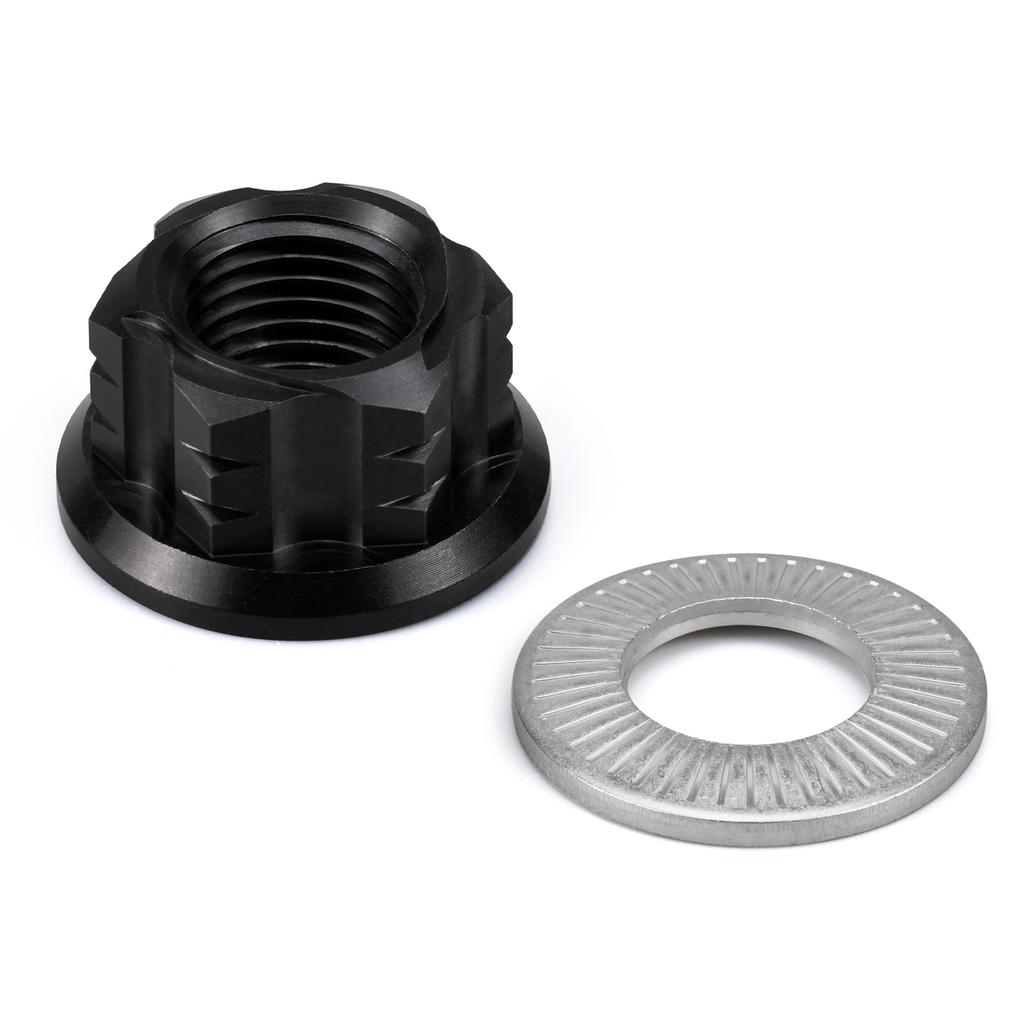 NICECNC For 2025 2024 Surron Light Bee X S L1E Surron Ebike Rear Stunt Pegs Chain Tensioner Adjuster Blocks Rear Axle Nut Kit
