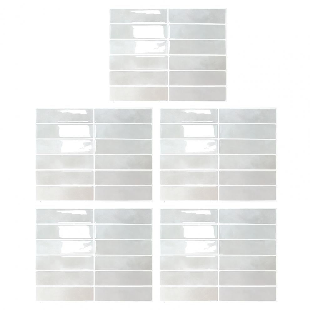 Self-adhesive Tile Stickers Wall Tile Stickers Waterproof Self Adhesive 3d Tile Wall Stickers for Kitchen Bathroom Room