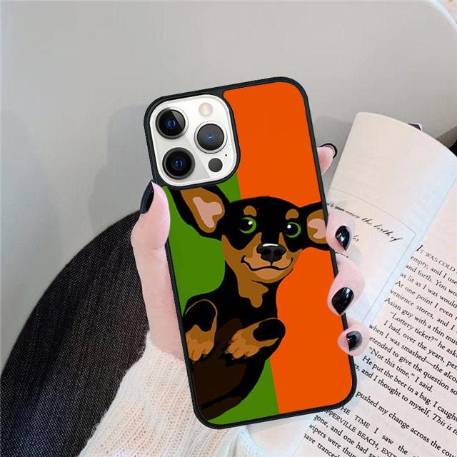 Dachshund Doberman Dog Coque Shell For iPhone 17 Air 15 16 14 13 12 Pro Max 11 Pro Max Plus Phone Case Cover
